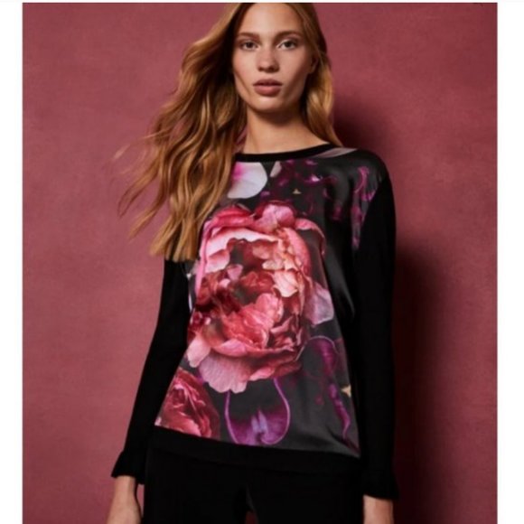 Ted Baker Sweaters - Ted Baker Loolie Splendour frill sleeve sweater top *PLEASE READ*